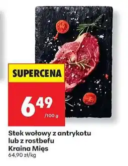 Biedronka Stek wołowy z antrykotu lub z rostbefu Kraina Mies oferta