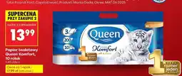 Biedronka Papier toaletowy Queen Komfort 10 rolek oferta