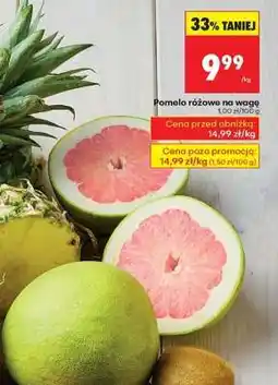 Biedronka Pomelo różowe na wage oferta