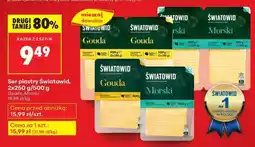 Biedronka Ser plastry Światowid 2x250 g / 500 g oferta