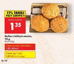 Biedronka bułka z żółtym serem , 70 g oferta
