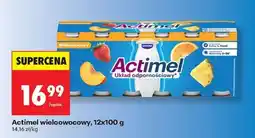 Biedronka Actimel wieloowocowy 12x100 g oferta