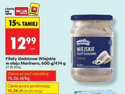 Biedronka Filety śledziowe Wiejskie w oleju Marinero 600 g 474 g oferta