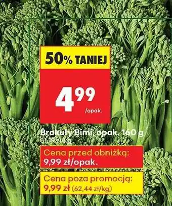 Biedronka Brokuły Bimi, opak. 160 g oferta