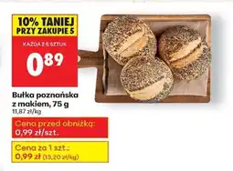 Biedronka Bułka poznańska z makiem, 75 g oferta