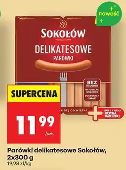 Biedronka Parówki delikatesowe Sokołów, 2x300 g oferta