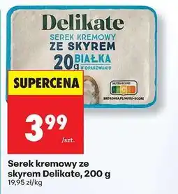 Biedronka Serek kremowy ze skyrem Delikate, 200 g oferta