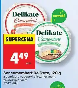 Biedronka Ser Camembert Delikate 120 g oferta