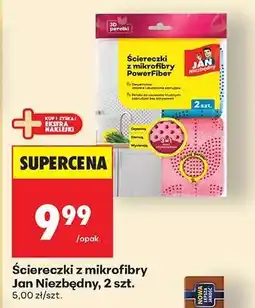 Biedronka Ściereczki z mikrofibry Jan Niezbędny, 2 szt oferta