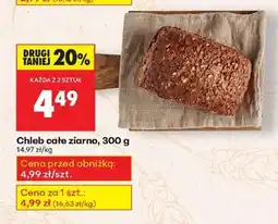 Biedronka Chleb cale ziarno 300 g oferta