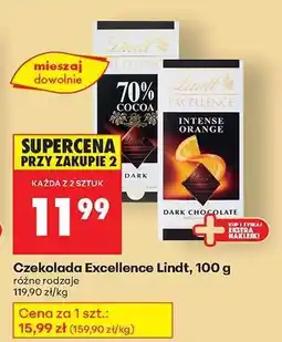 Biedronka Czekolada Excellence Lindt , 100 g oferta
