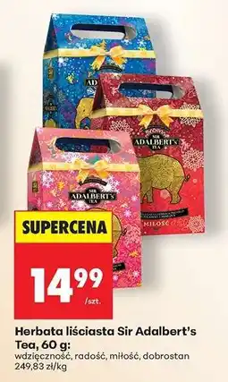 Biedronka Herbata liściasta Sir Adalbert’s Tea, 60 g oferta
