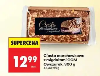 Biedronka Ciasto marchewkowe z migdałami GOM Owczarek, 300 g oferta