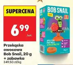 Biedronka Przekąska owocowa Bob Snail, 20 g + zabawka oferta