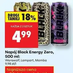 Biedronka Napój Black Energy Zero, 500 ml oferta
