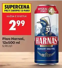 Biedronka Piwo Harnas 12x500 ml oferta