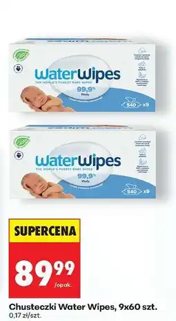 Biedronka Chusteczki water wipes, 9x60 szt oferta