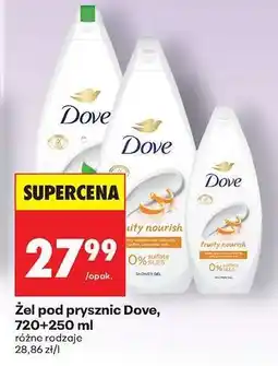 Biedronka Żel pod prysznic Dove, 720+250 ml oferta