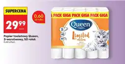 Biedronka Papier toaletowy Queen, 3-warstwowy, 50 rolek oferta