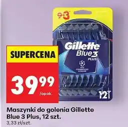 Biedronka Maszynki do golenia Gillette Blue 3 Plus, 12 szt oferta