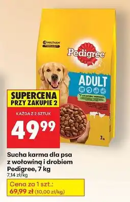 Biedronka Sucha karma dla psa z wołowiną i drobiem Pedigree 7 kg oferta