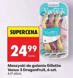 Biedronka Maszynki do golenia Gillette Venus 3 Dragonfruit , 6 szt oferta