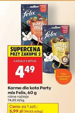 Biedronka Karma dla kota Party mix Felix 60 g oferta