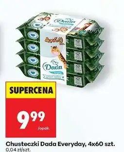 Biedronka Chusteczki Dada Everyday 4x60 szt oferta