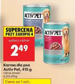 Biedronka Karma dla psa Activ Pet, 415 g oferta