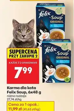 Biedronka Karma dla kota Felix Soup, 6x48 g oferta