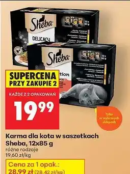 Biedronka Karma dla kota w saszetkach Sheba, 12x85 g oferta