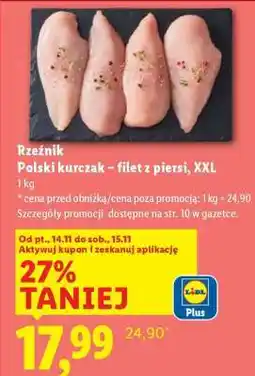 Lidl RZEŹNIK Polski kurczak – filet z piersi, XXL oferta