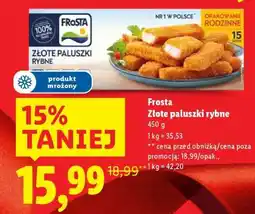 Lidl FROSTA Złote paluszki rybne oferta