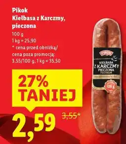 Lidl PIKOK Kiełbasa z Karczmy pieczona oferta