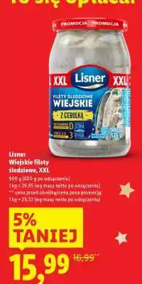 Lidl Lisner Wiejskie filety śledziowe, XXL oferta