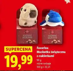 Lidl Favorina Maskotka świąteczna z cukierkami oferta