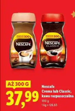 Lidl Nescafe Crema lub Classic oferta