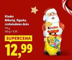 Lidl Kinder Mikołaj figurka czekoladowa duża oferta