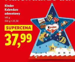 Lidl Kinder kalendarz adwentowy oferta