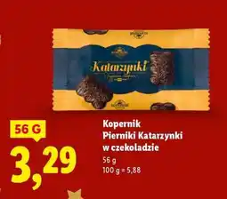Lidl KOPERNIK Pierniki Katarzynki w czekoladzie oferta
