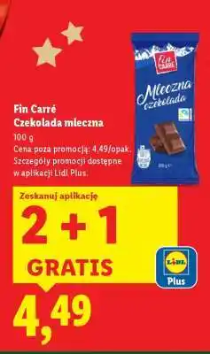 Lidl FIN CARRÉ Czekolada mleczna oferta