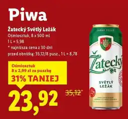Lidl Žatecký Světlý Ležák oferta