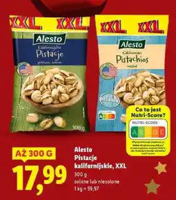 Lidl ALESTO Pistacje kalifornijskie, XXL oferta