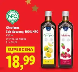 Lidl Oleofarm Sok tłoczony, 100% NFC oferta