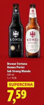 Lidl BROWAR FORTUNA Komes Porter lub Strong Blonde oferta