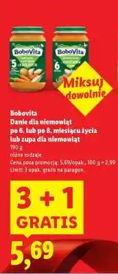 Lidl BOBOVITA Danie dla niemowląt oferta