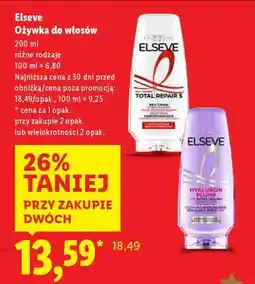 Lidl ELSEVE Odżywka do włosów oferta