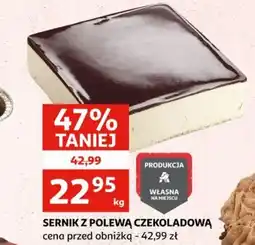 Auchan Sernik z polewą czekoladową oferta
