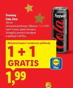Lidl Freeway Cola ZERO oferta