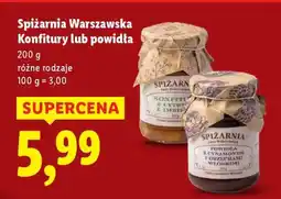 Lidl Spiżarnia Warszawska Konfitury lub powidła oferta